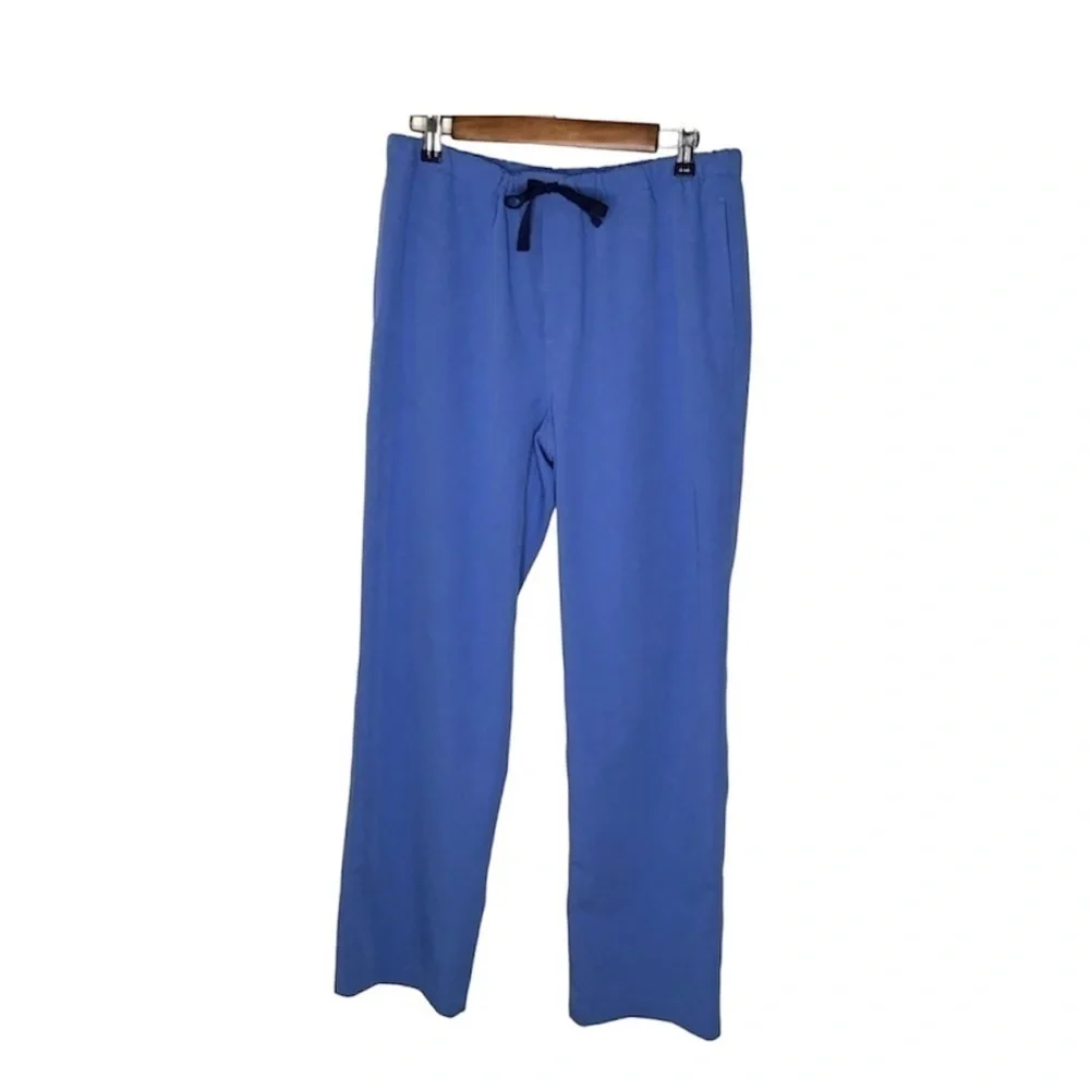 Figs Pisco Basic Scrub Pants in Ceil Blue.